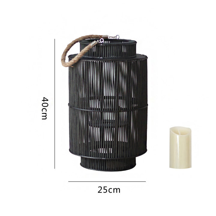 Dekorative Rattan-Laterne Karnz