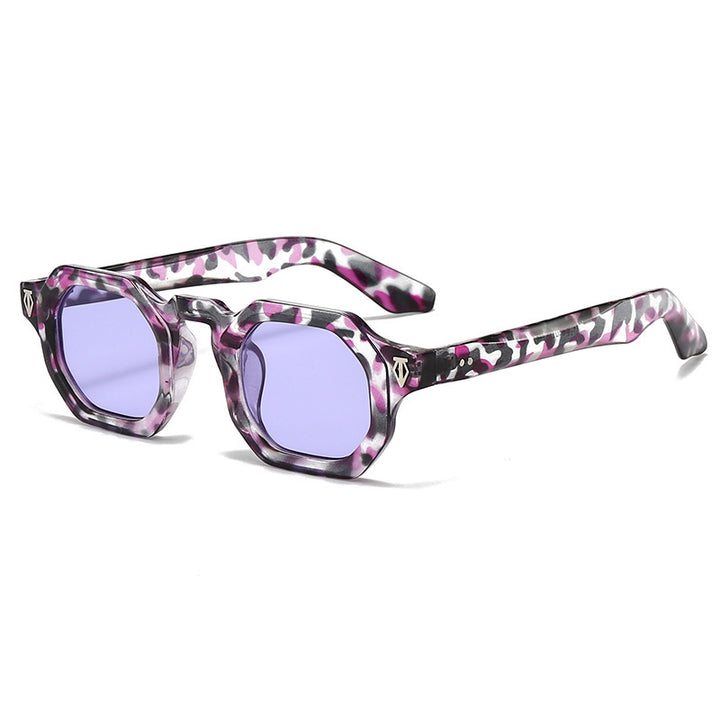 Moderne achteckige Rahmen Sonnenbrille Karnz