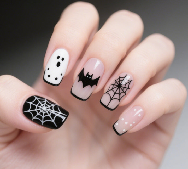 Künstlerische Halloween Themen Nagelkunst Karnz