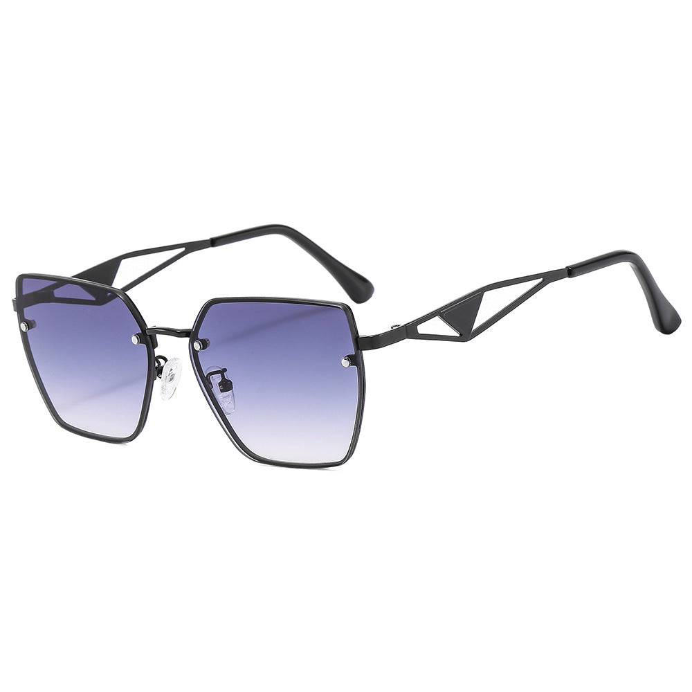 Damen geometrische Sonnenbrille mit filigranem Design Karnz