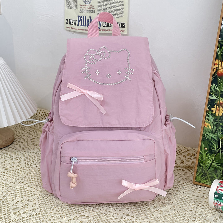 Süßer Charakter verzierter Rucksack