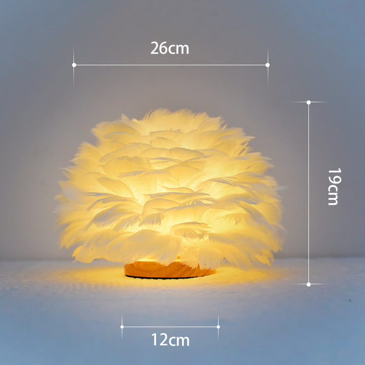 Federleich Blühende Tischlampe