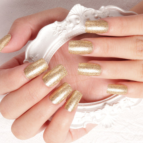 Glitzerndes Press-On-Nagelset Karnz