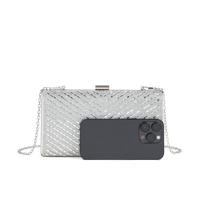 Opulente mit Kristallen verzierte Abendclutch