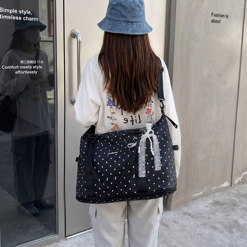 Stilvolle Pünktchen Reisetasche