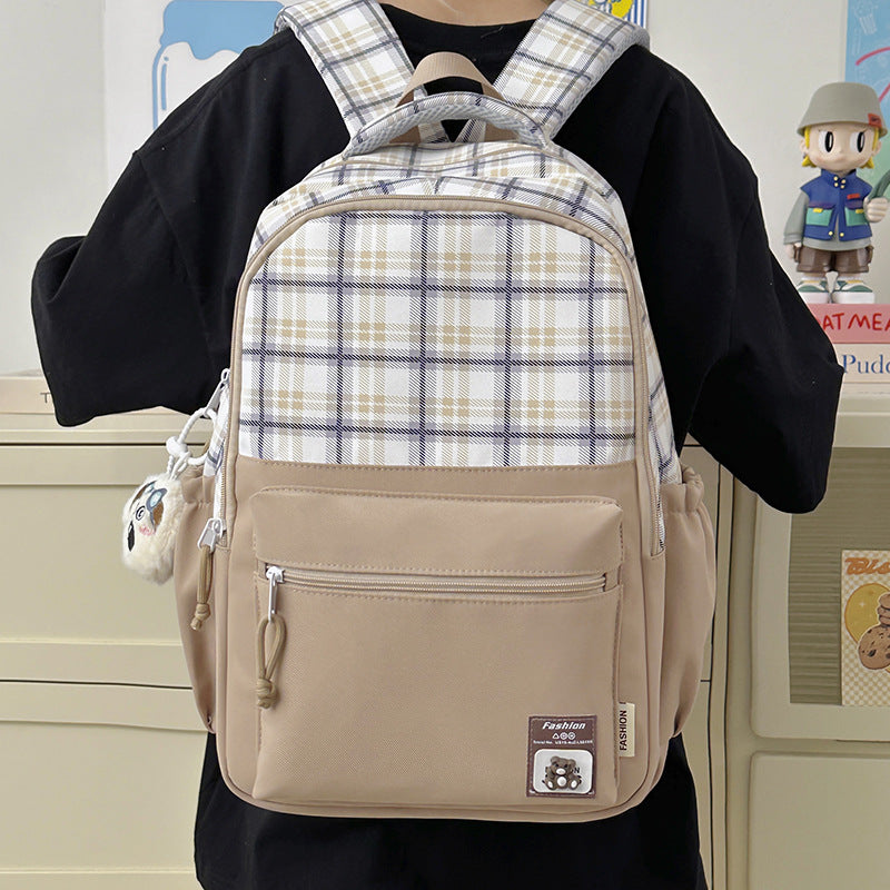 Stylischer Karo-Design-Rucksack Karnz