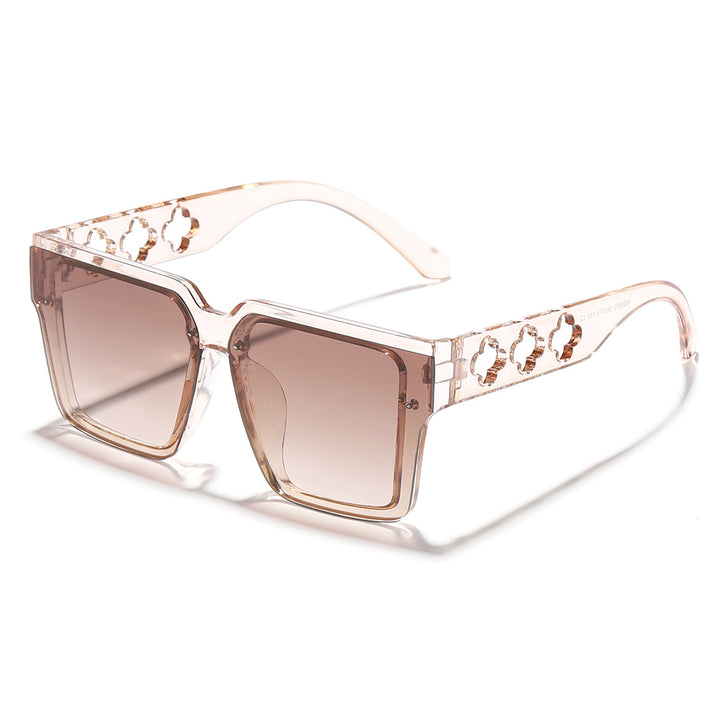Damen modische quadratische Sonnenbrille mit einzigartigem Design Karnz