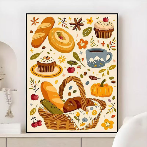 Gourmet kulinarisches Wandkunst Karnz