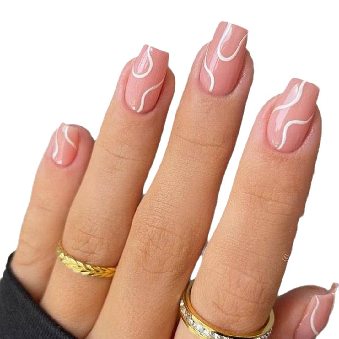 Künstlerisches Wellendesign Nagelkunst Karnz