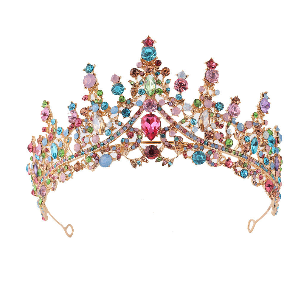 Damen Strass Tiara mit funkelnden Edelsteinen Karnz