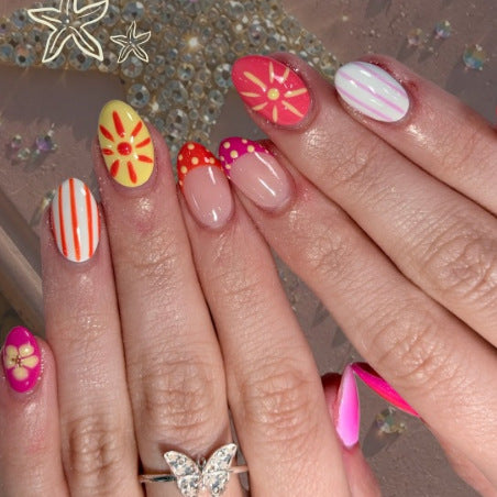 Thematisches Sommer-Nagelkunst-Set Karnz
