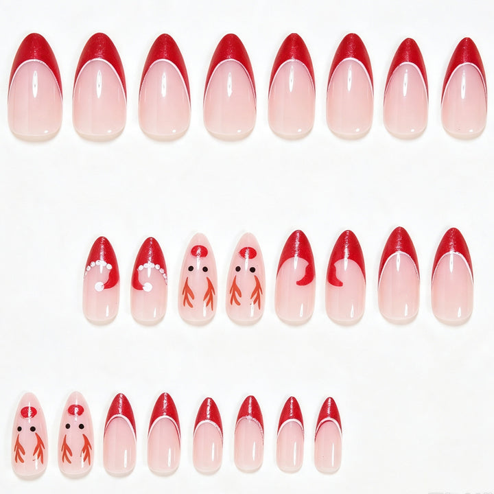 Kreatives nagelkunstset mit Feiertagsthema Karnz