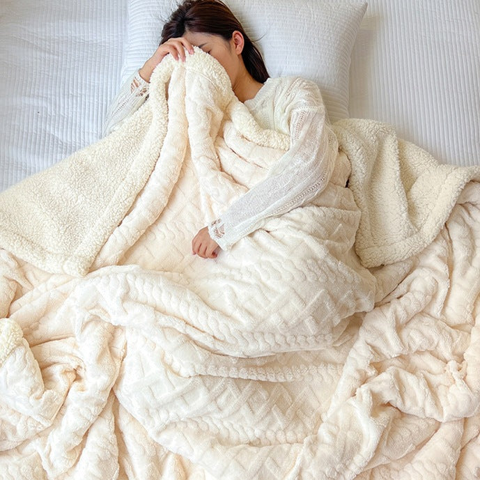 Luxuriöse Plüsch Sherpa Throw-Decke