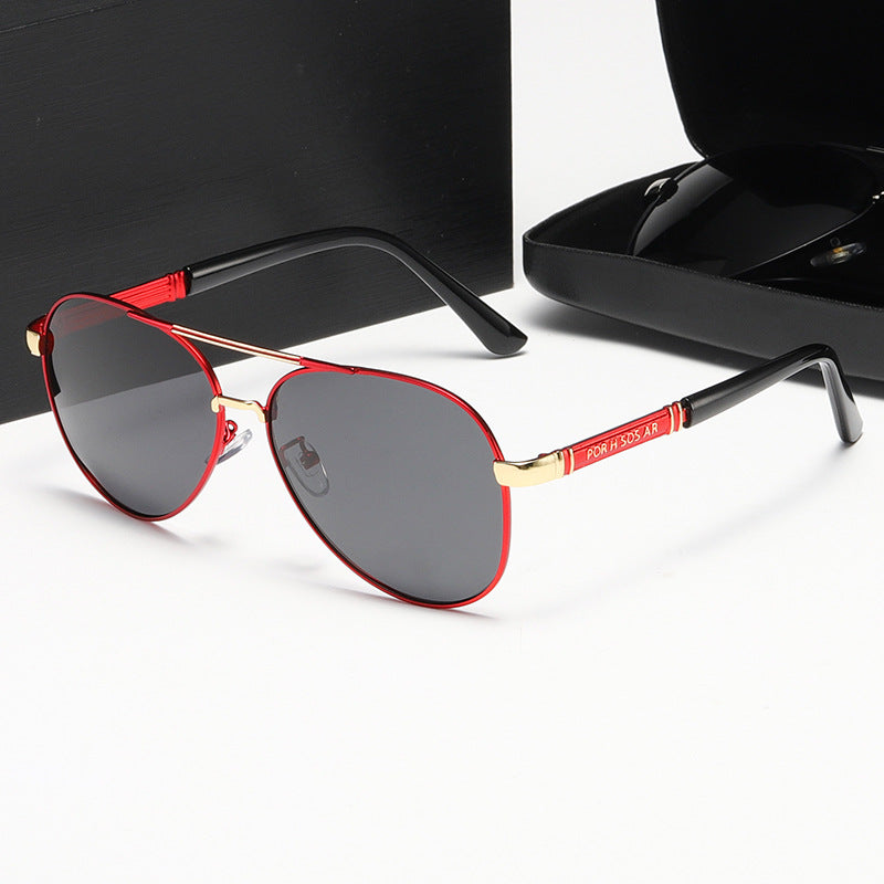 Damen Elegante Piloten-Sonnenbrille mit hochwertigen Polarisationsgläsern Karnz