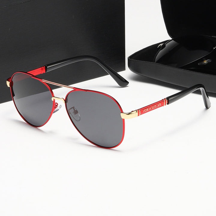 Damen Elegante Piloten-Sonnenbrille mit hochwertigen Polarisationsgläsern Karnz
