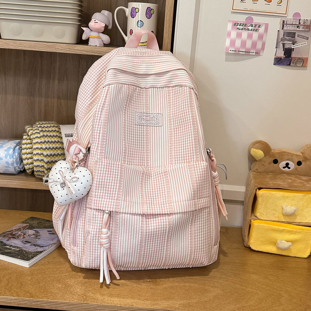 Stylische gestreifte Freizeit-Rucksack Karnz