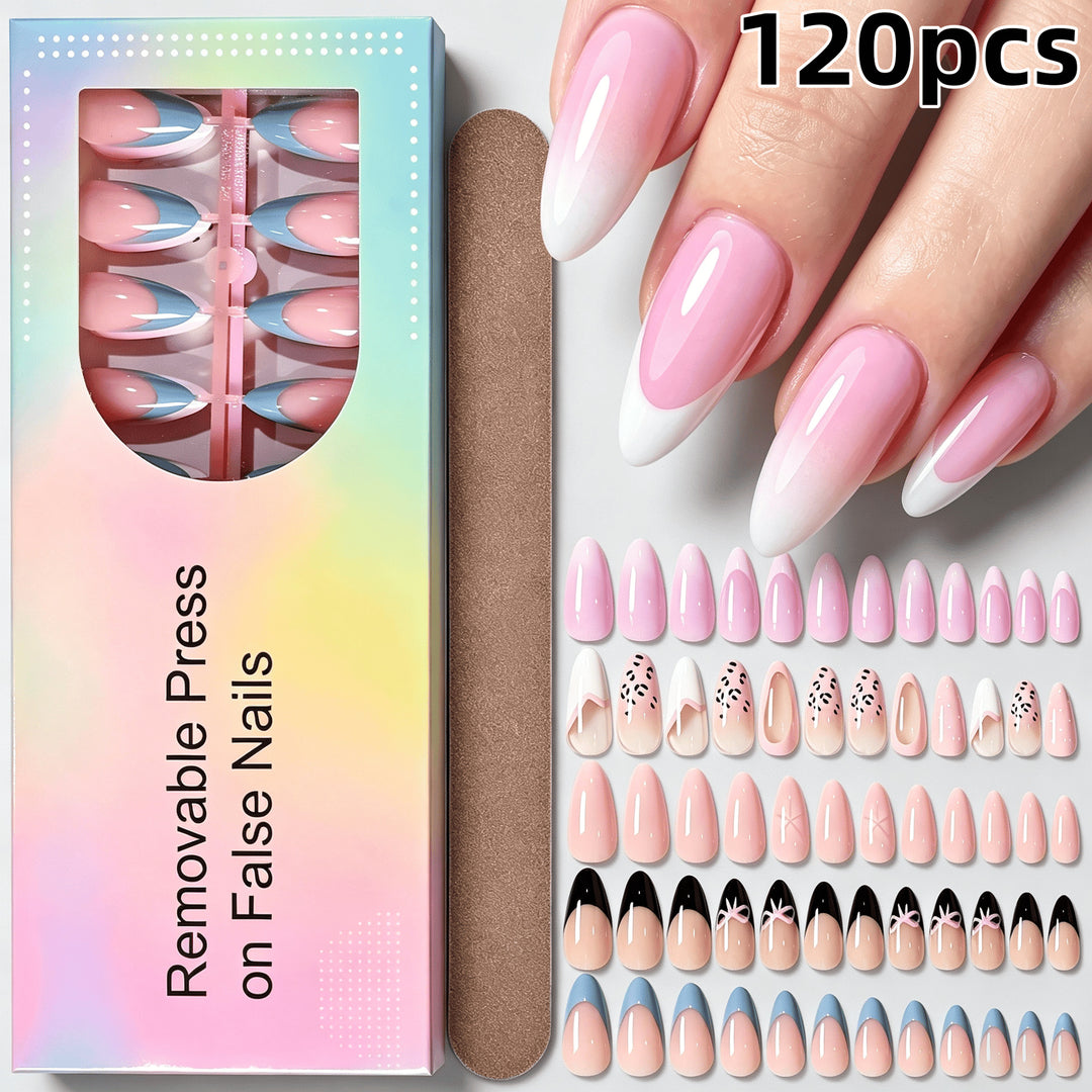 Abnehmbares Press-On-Nagel-Set mit dekorativen Designs Karnz