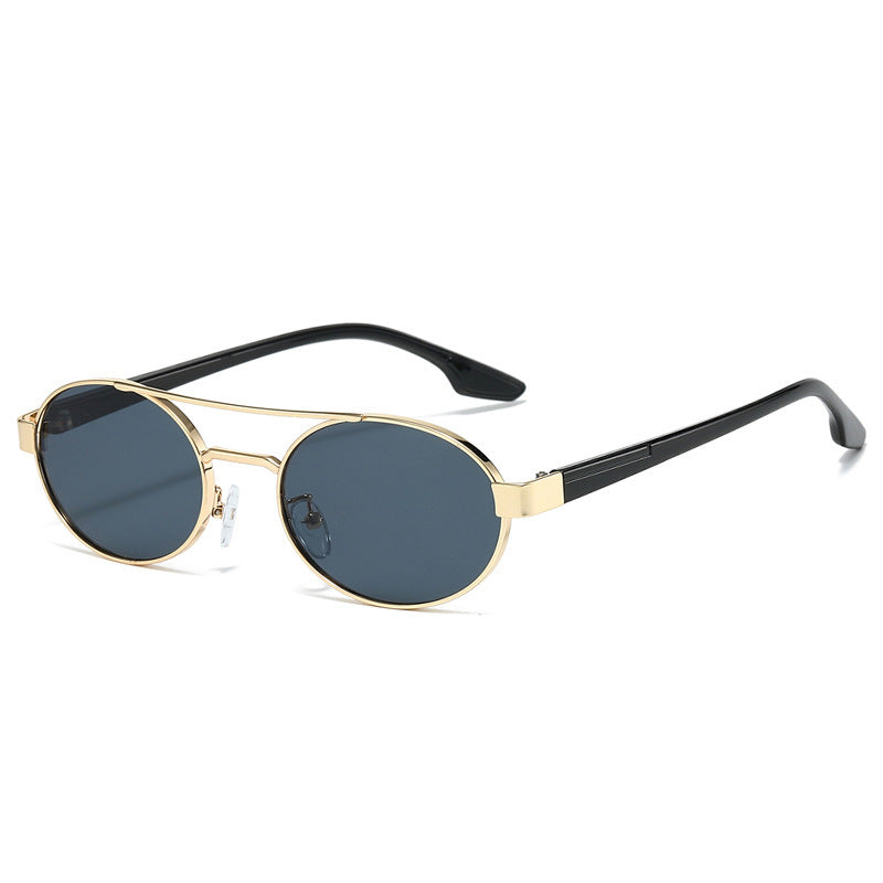 Retro-inspirierte runde Rahmen Sonnenbrille Karnz