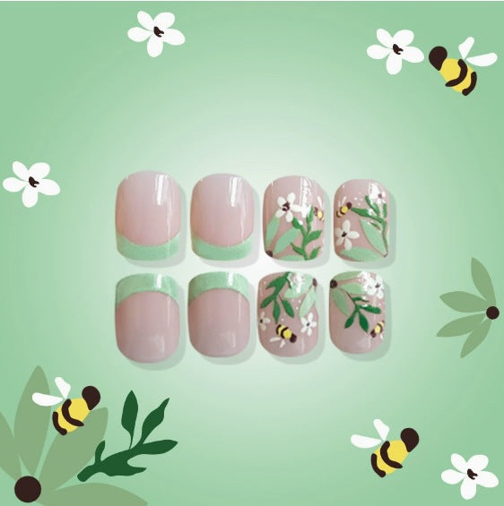 Blumenmuster Acryl-Nagelkunst-Verstärkungen Karnz