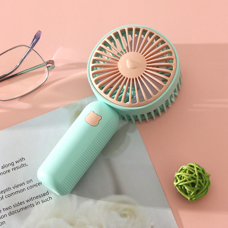 Damen Tragbarer Handventilator mit süßem Tiermotiv Karnz