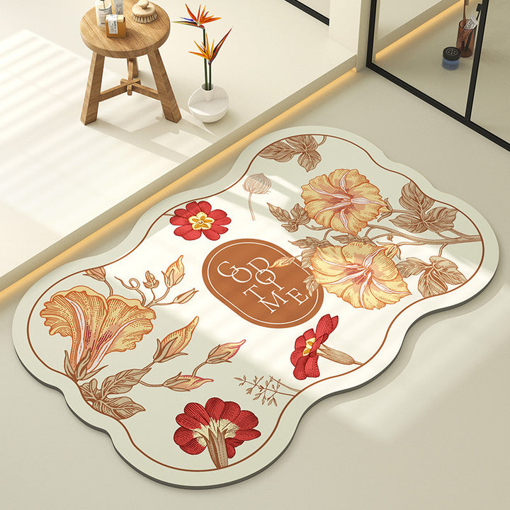 Dekorative Blumen Teppich