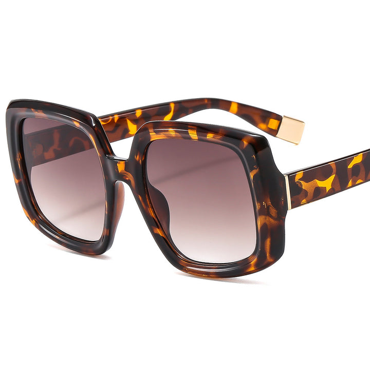 Damen modische Sonnenbrille mit auffälliger quadratischer Rahmenkonstruktion Karnz