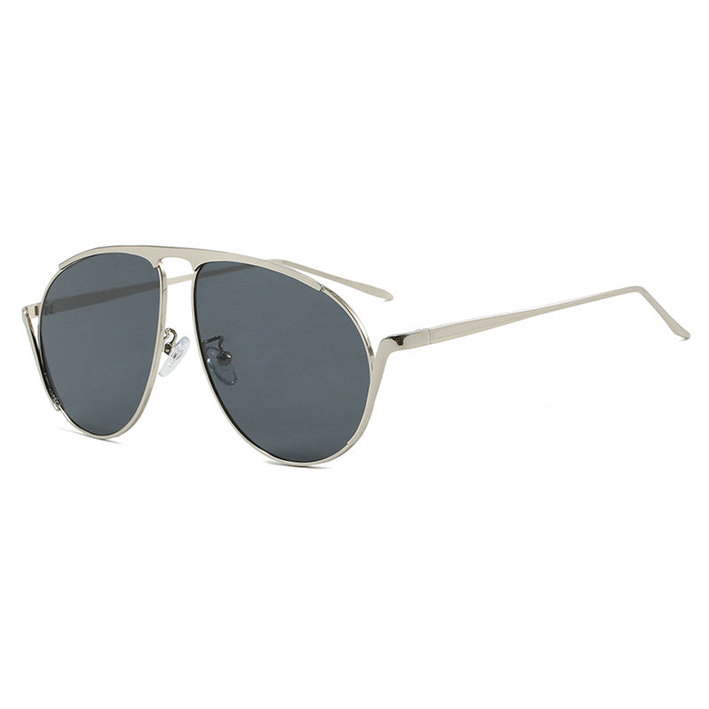 Damen modische Piloten-Sonnenbrille mit polarisierten Gläsern und elegantem Metallrahmen Karnz