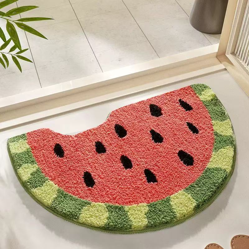 Avocado-förmige Indoor-Badezimmermatte für das Badezimmer