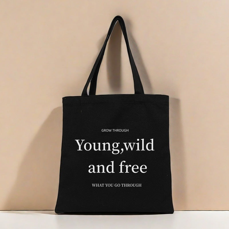Motivational Canvas Tote Bag Karnz