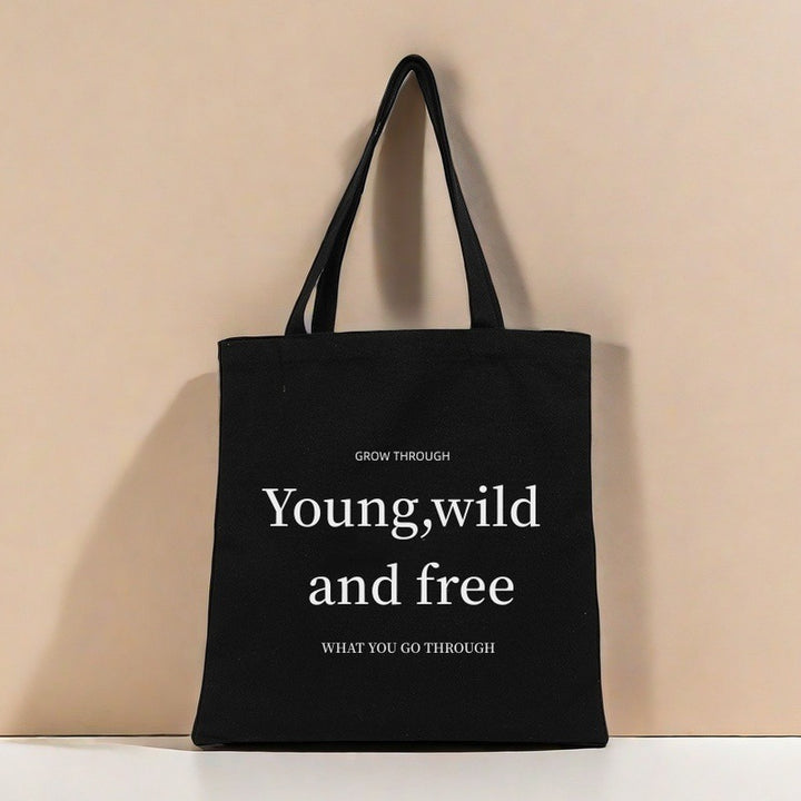 Motivational Canvas Tote Bag Karnz