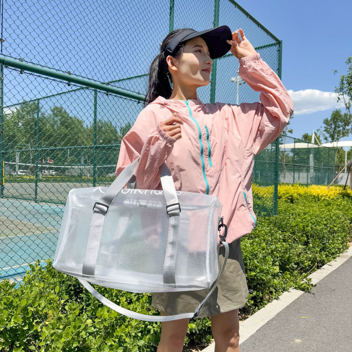 Transparente Mesh Sport Duffel Bag Karnz