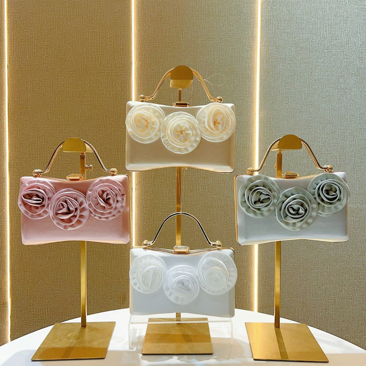 Dekorative, floral-verzierte Abendhandtasche