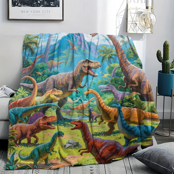 Dinosaur-Themen Plüschdecke