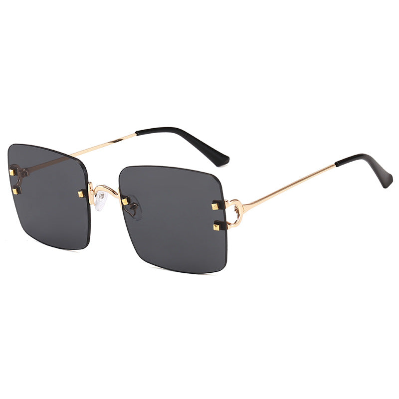 Damen quadratische Sonnenbrille mit elegantem Metallrahmen und robusten Gläsern Karnz