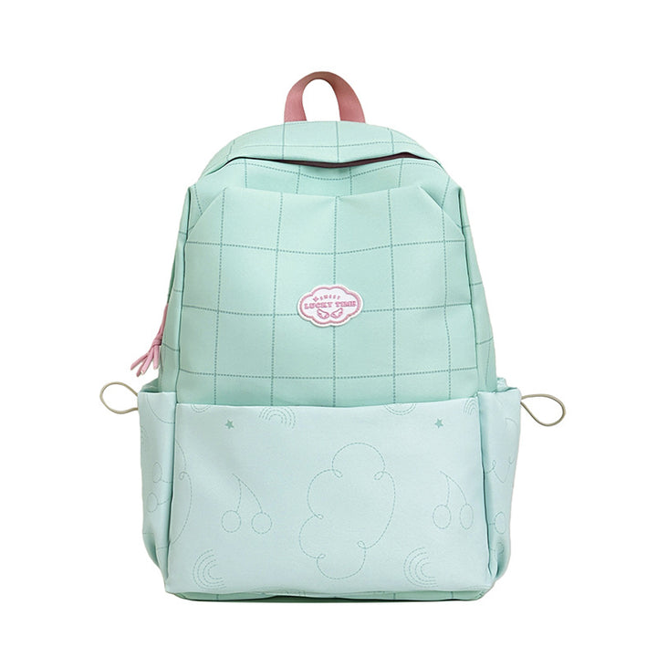 Verspielt gemusterter Schulrucksack Karnz