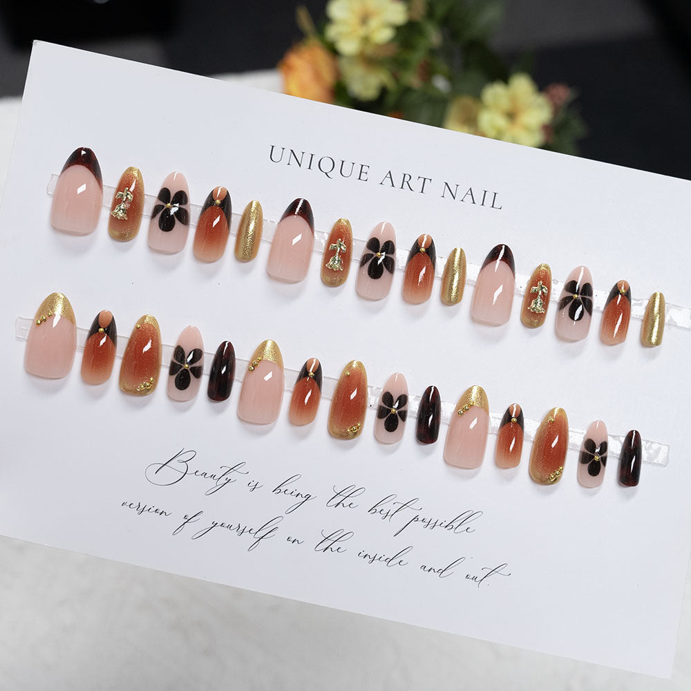 Künstlerisches Press-On-Nagelset