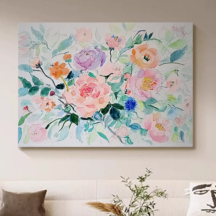 Florale Leinwandkunst