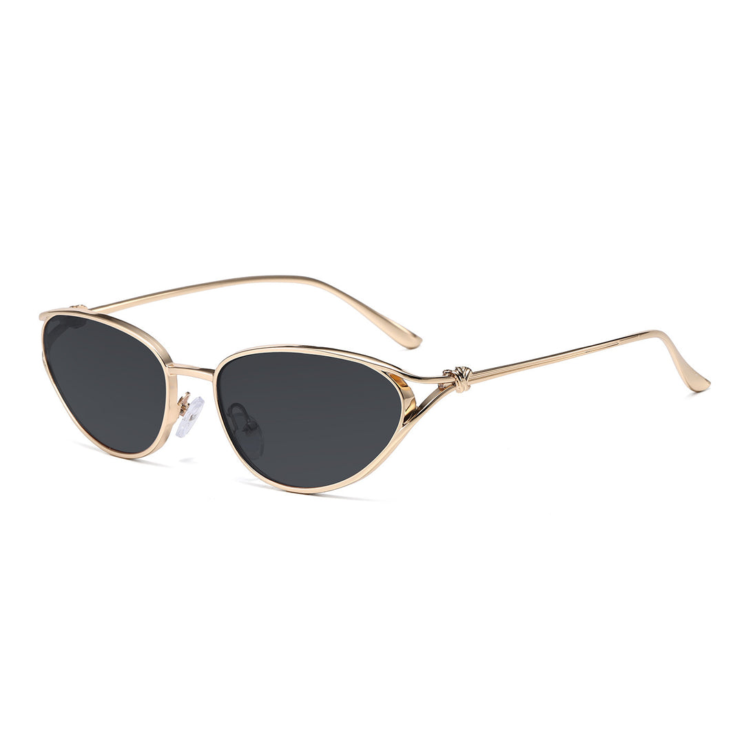 Cat-Eye Sonnenbrille mit eleganten metallischen Akzenten Karnz