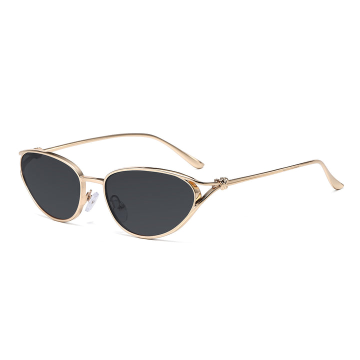 Cat-Eye Sonnenbrille mit eleganten metallischen Akzenten Karnz