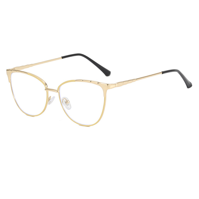 Damen Cat-Eye Brille mit feinen Metallakzenten Karnz
