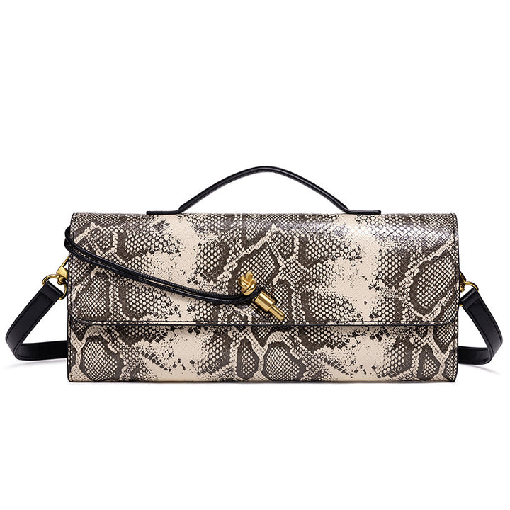 Prägung Schlangenprint Abend Clutch Karnz