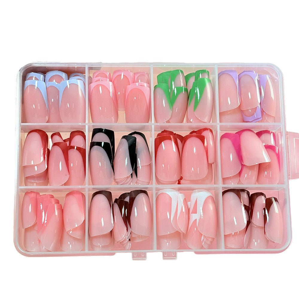 Vielseitiges Press-On Nagelset Karnz