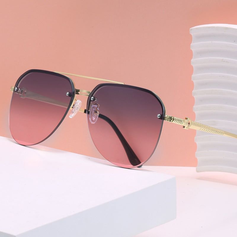 Damen elegante Piloten-Sonnenbrille mit hohem UV-Schutz und stilvollem Rahmen Karnz