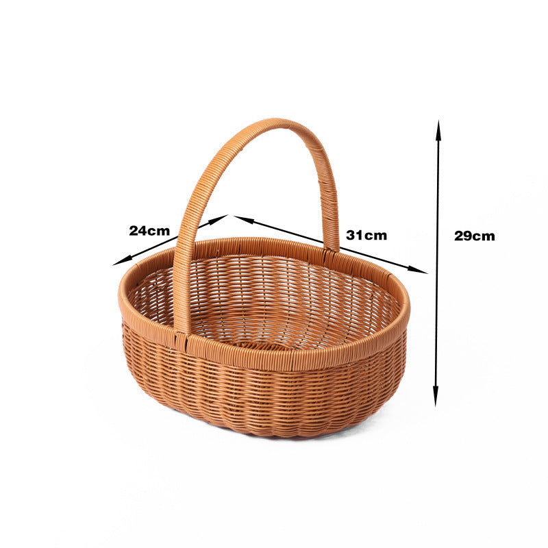 Elegante handgewebte Aufbewahrungskorb Karnz