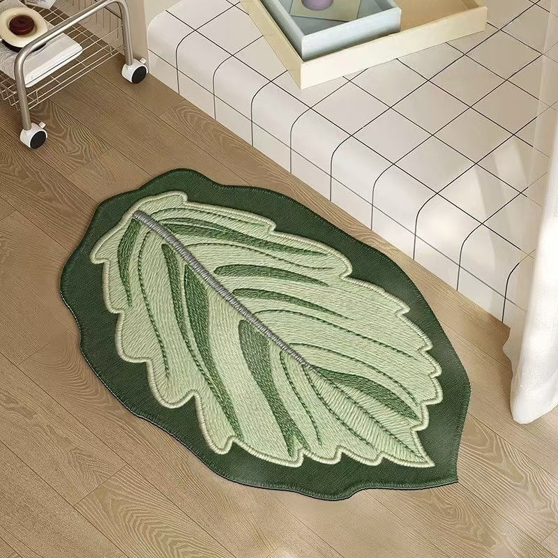 Monstera-Blatt-förmige Fußmatte Karnz