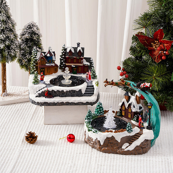 Weihnachtsdorf mit Beleuchtung Karnz