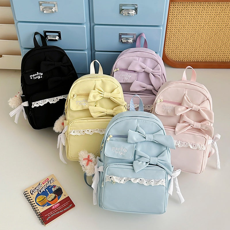 Süße Rucksack mit Schleifen-Detail Karnz