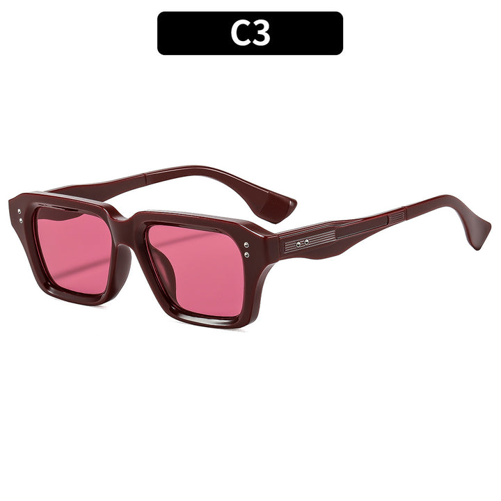 Vintage-inspirierte Übergroße Quadratische Sonnenbrille