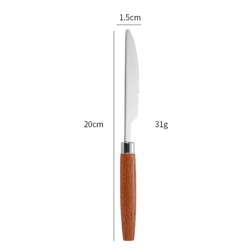 Eleganter Dessertlöffel mit Ergonomischem Holzgriff Karnz