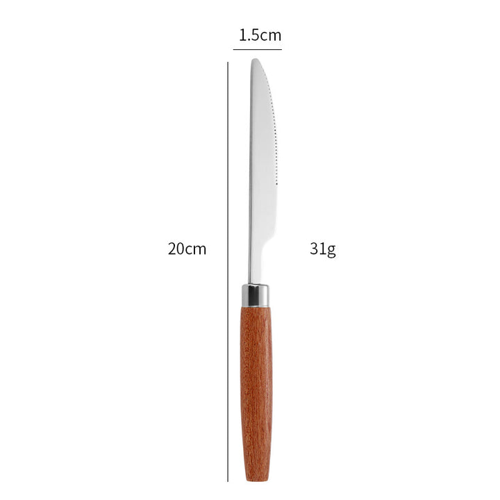 Eleganter Dessertlöffel mit Ergonomischem Holzgriff Karnz